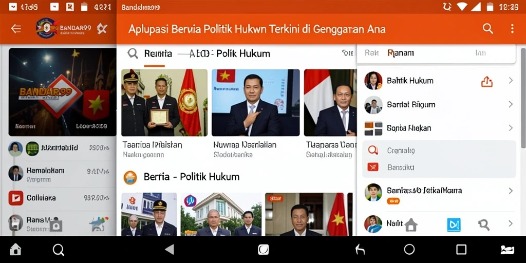Tampilan antarmuka yang intuitif dan menarik dari BANDAR99.