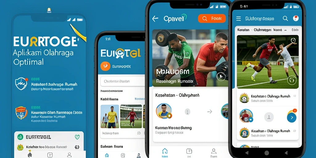 Tampilan antarmuka EUROTOGEL memberikan kemudahan dalam berolahraga di rumah.