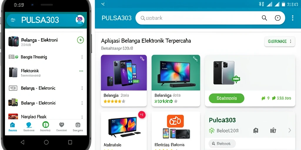 Antarmuka <strong>PULSA303</strong> yang modern dan mudah digunakan untuk belanja elektronik.