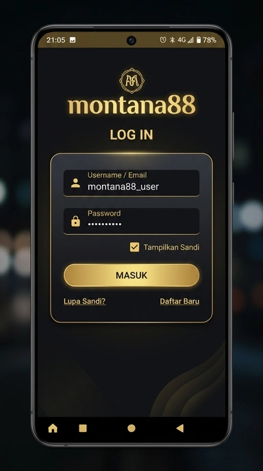 Masuk ke Akun montana88 dengan Mudah