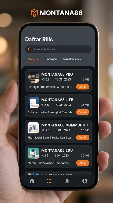 Riwayat Versi montana88 untuk Pengguna Android